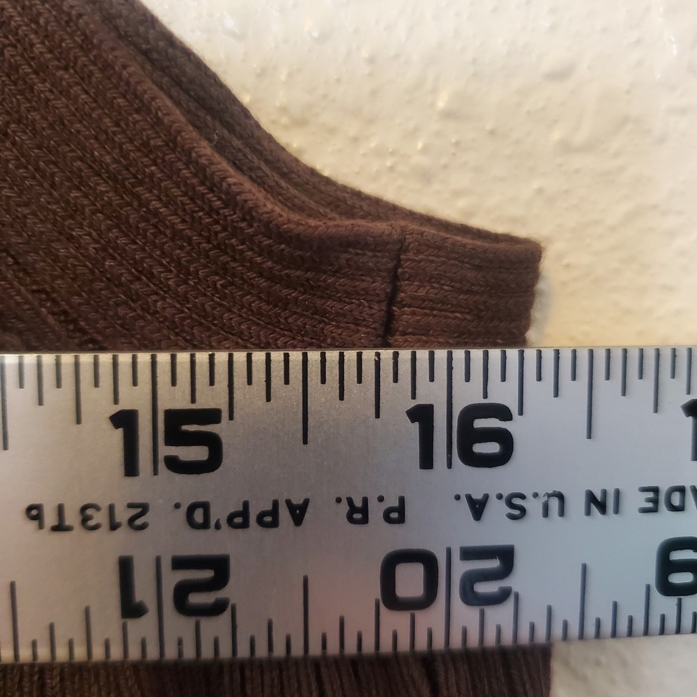 Sigrid Olsen Collection Brown Silk Blend Ribbed Knit Tank Top Womens Medium - Picture 6 of 9